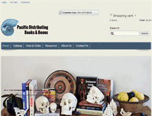 Tablet Screenshot of booksandbones.com